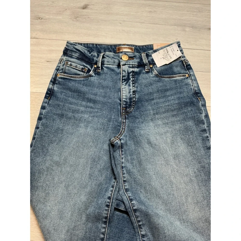 Kut From The Kloth High Rise Fab Ab Meg Wide Leg Medium Wash Jeans 00 New W Tags - Picture 8 of 8
